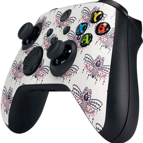 Cat Coq Blush Moth Xbox Series X Controller Skin