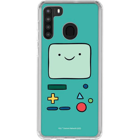 Adult Swim Adventure Time BMO Galaxy A21 Clear Case