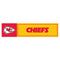 NFL Kansas City Chiefs 11" x 3" Bumper Sticker