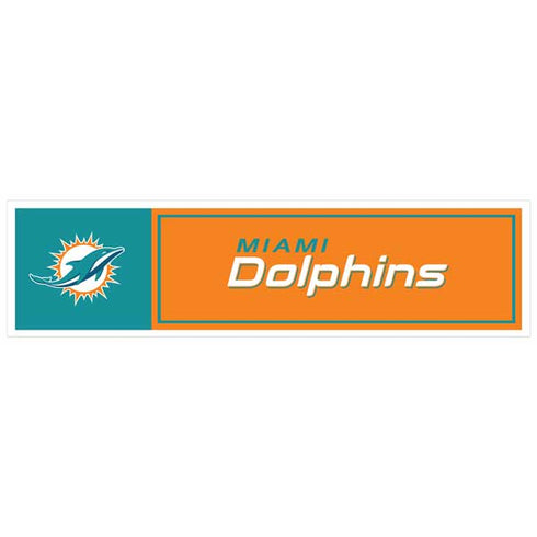 NFL Miami Dolphins 11" x 3" Bumper Sticker