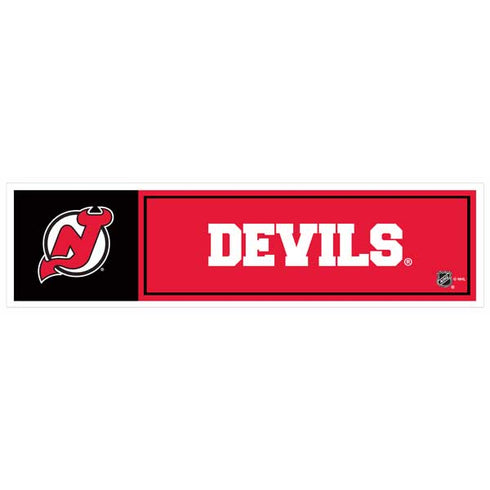 NHL New Jersey Devils 11" x 3" Bumper Sticker