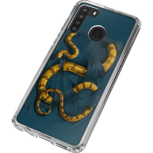 Vincent Hie Boa Constrictor Galaxy A21 Clear Case