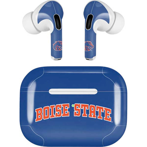 Boise State University Collegiate Text AirPods Pro 2nd Gen Skin