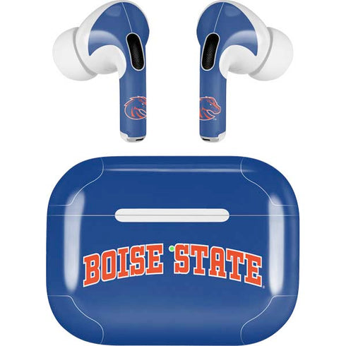 Boise State University Collegiate Text Apple AirPods Pro Skin