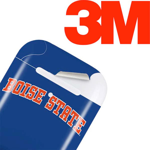 Boise State University Collegiate Text Apple AirPods Skin