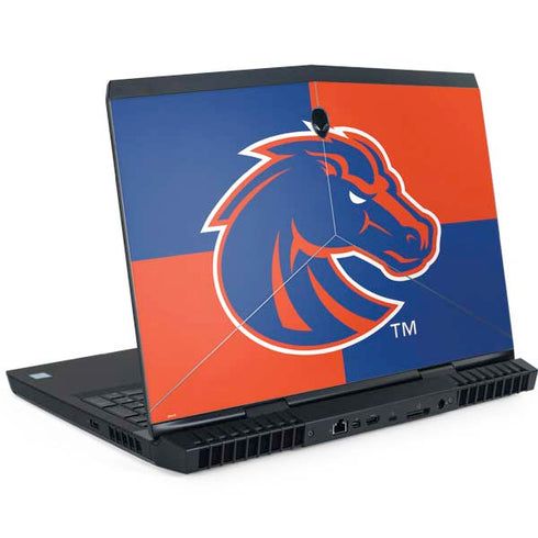 Boise State University Broncos Checkered Dell Alienware Skin