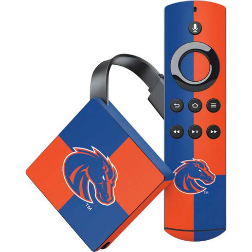 Boise State University Broncos Checkered Amazon Fire TV Skin