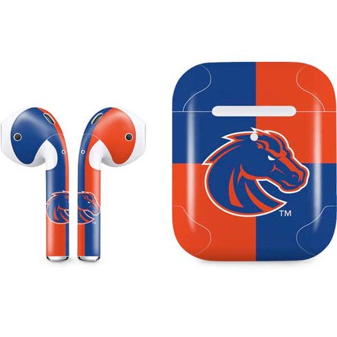 Boise State University Broncos Checkered Apple AirPods 2 Skin