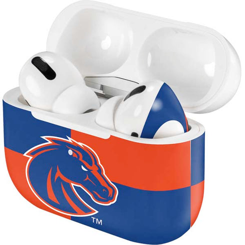 Boise State University Broncos Checkered Apple AirPods Pro Skin