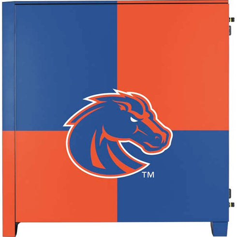 Boise State University Broncos Checkered Corsair 4000D Tempered Glass Mid-Tower ATX Case Skin