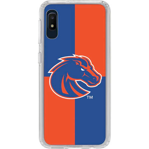 Boise State University Broncos Checkered Galaxy A10e Clear Case