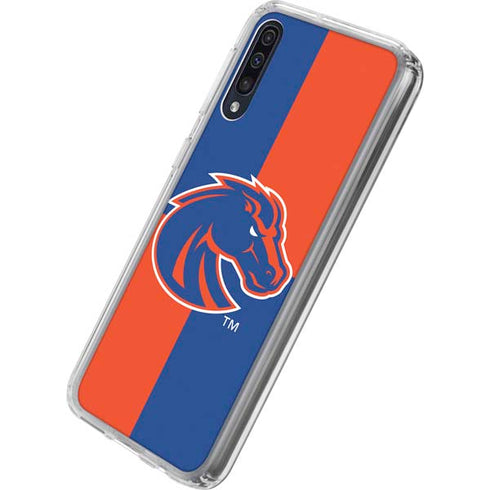 Boise State University Broncos Checkered Galaxy A50 Clear Case