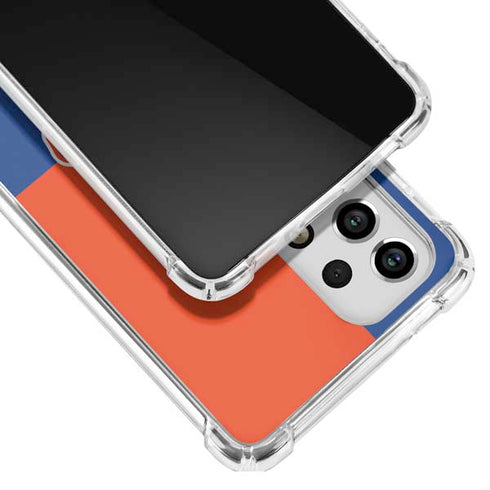 Boise State University Broncos Checkered Galaxy A53 5G Clear Case
