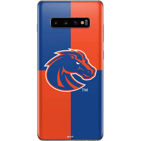 Boise State University Broncos Checkered Galaxy S10 Plus Skin