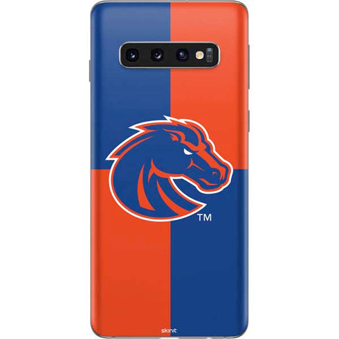 Boise State University Broncos Checkered Galaxy S10 Skin