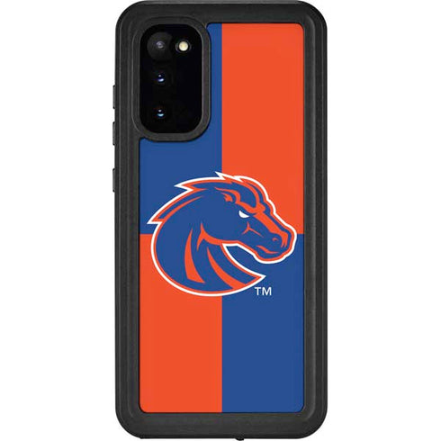 Boise State University Broncos Checkered Galaxy S20 Waterproof Case