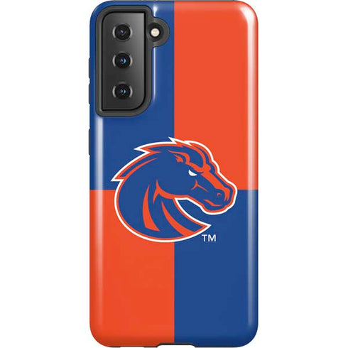 Boise State University Broncos Checkered Galaxy S21 5G Pro Case