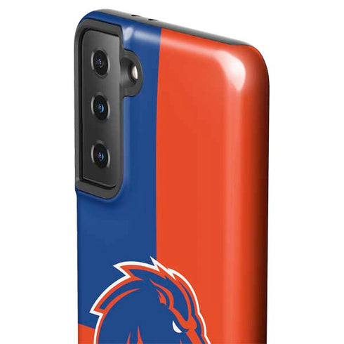 Boise State University Broncos Checkered Galaxy S21 FE Pro Case