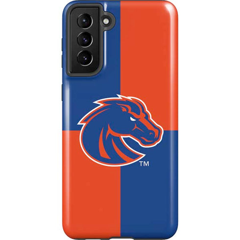 Boise State University Broncos Checkered Galaxy S21 Plus 5G Pro Case
