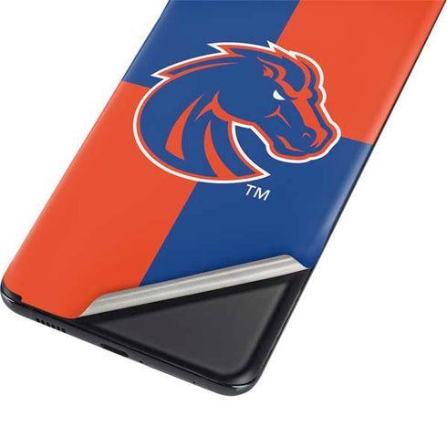 Boise State University Broncos Checkered Galaxy S21 Ultra 5G Skin