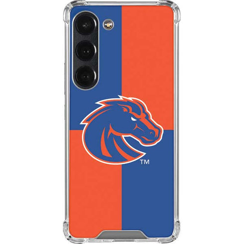 Boise State University Broncos Checkered Galaxy S23 Clear Case