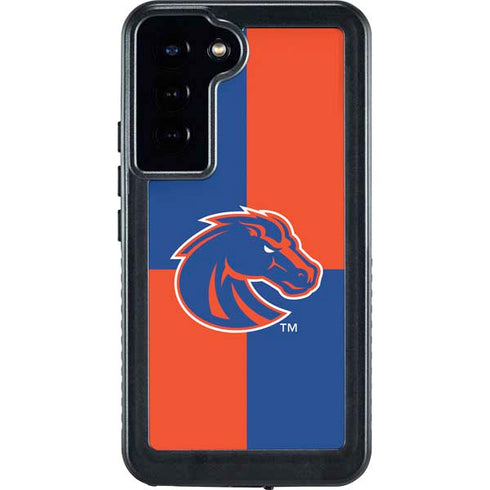 Boise State University Broncos Checkered Galaxy S23 Plus Waterproof Case