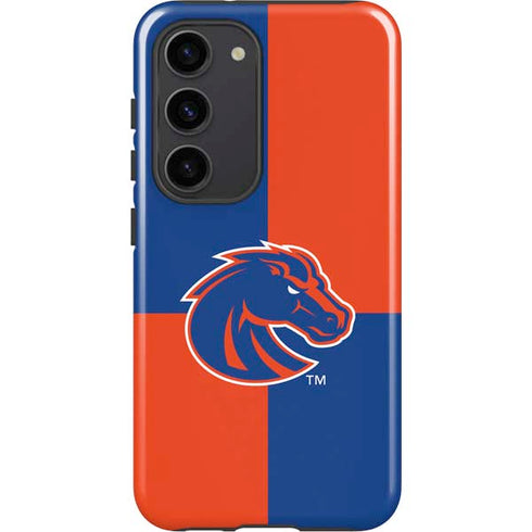 Boise State University Broncos Checkered Galaxy S23 Pro Case