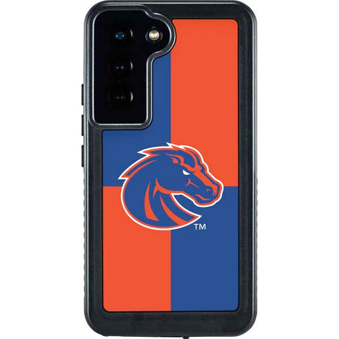 Boise State University Broncos Checkered Galaxy S23 Waterproof Case