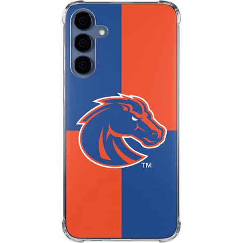 Boise State University Broncos Checkered Galaxy S24 Clear Case
