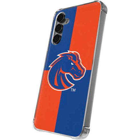 Boise State University Broncos Checkered Galaxy S24 Plus Clear Case