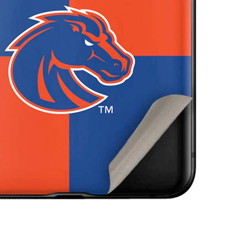 Boise State University Broncos Checkered Galaxy Z Flip Skin