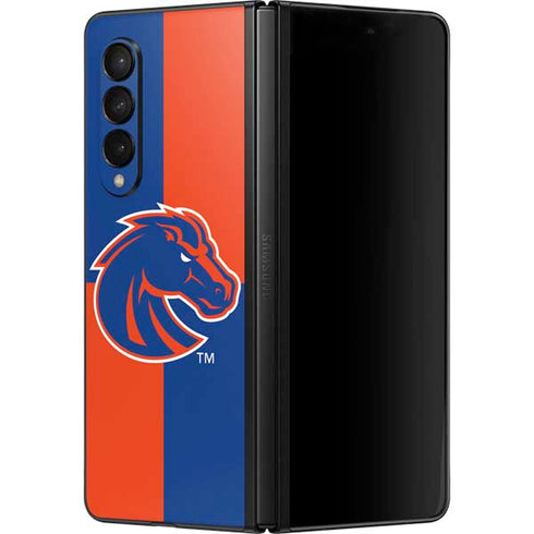 Boise State University Broncos Checkered Galaxy Z Fold3 5G Skin