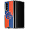 Boise State University Broncos Checkered Galaxy Z Fold4 5G Clear Case