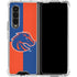 Boise State University Broncos Checkered Galaxy Z Fold4 5G Clear Case