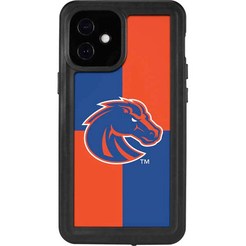 Boise State University Broncos Checkered iPhone 12 Mini Waterproof Case