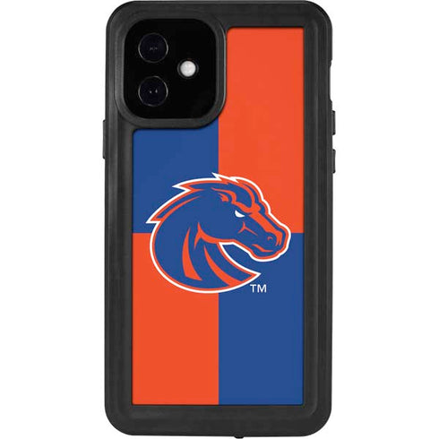 Boise State University Broncos Checkered iPhone 12 Waterproof Case