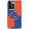 Boise State University Broncos Checkered iPhone 13 Pro Clear Case