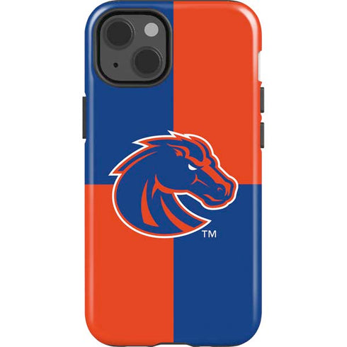 Boise State University Broncos Checkered iPhone 15 Impact Case
