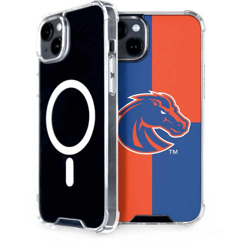 Boise State University Broncos Checkered iPhone 15 MagSafe Case