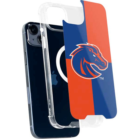 Boise State University Broncos Checkered iPhone 15 MagSafe Case