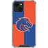 Boise State University Broncos Checkered iPhone 14 Plus Clear Case