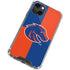 Boise State University Broncos Checkered iPhone 14 Plus Clear Case