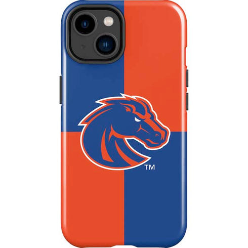 Boise State University Broncos Checkered iPhone 14 Plus Impact Case