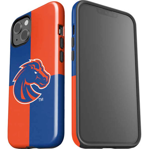 Boise State University Broncos Checkered iPhone 15 Plus Impact Case
