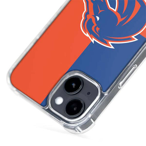 Boise State University Broncos Checkered iPhone 15 Plus MagSafe Case