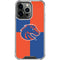 Boise State University Broncos Checkered iPhone 15 Pro Clear Case