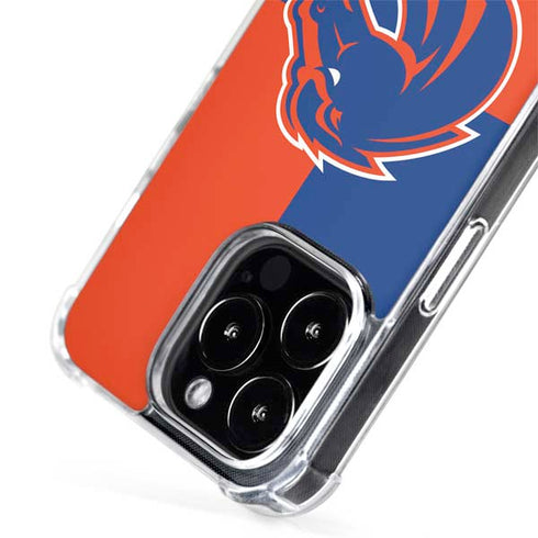 Boise State University Broncos Checkered iPhone 15 Pro MagSafe Case