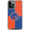 Boise State University Broncos Checkered iPhone 14 Pro Max Clear Case