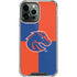 Boise State University Broncos Checkered iPhone 14 Pro Max Clear Case