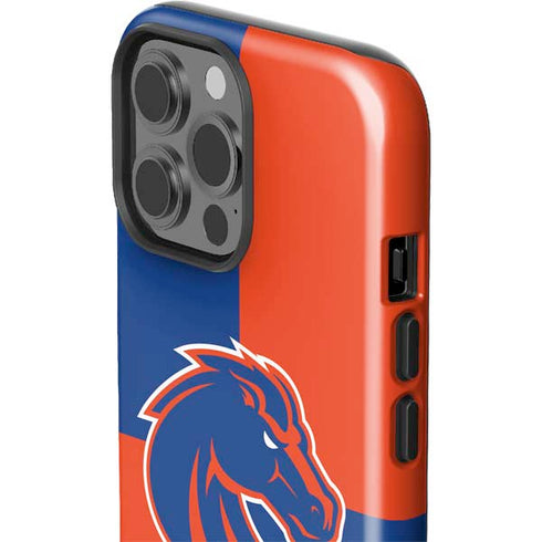 Boise State University Broncos Checkered iPhone 15 Pro Max Impact Case